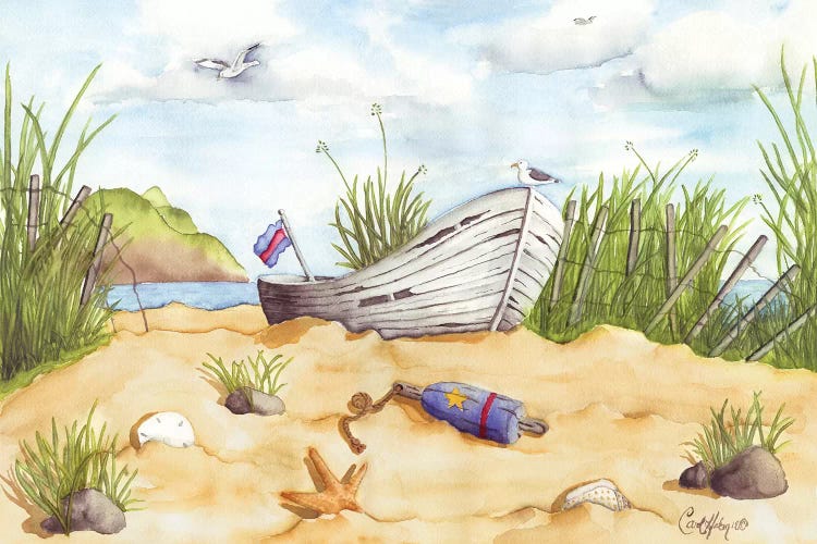 Beach Treasures by Carol Halm wall art