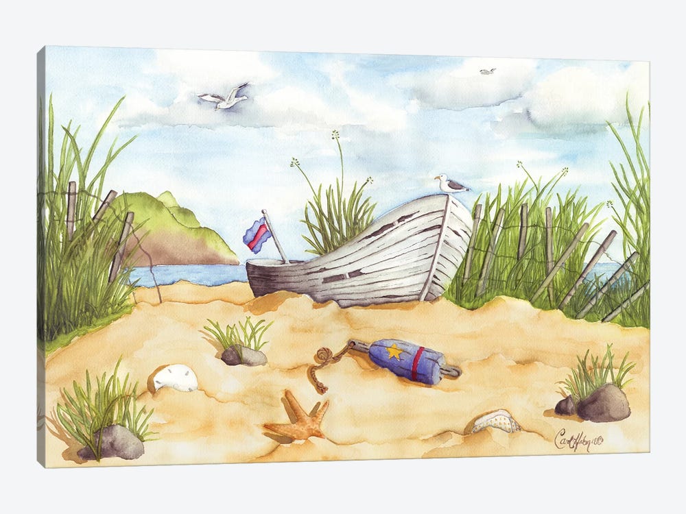 Beach Treasures by Carol Halm 1-piece Canvas Art