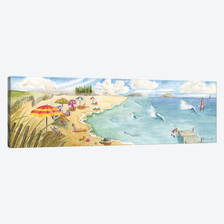Sand and Surf Canvas Print #CHM6} by Carol Halm Canvas Art Print