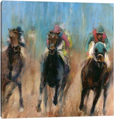 Run Canvas Art Print - Horse Racing Art