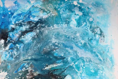 Galaxy abstract by Marcy Chapman art print