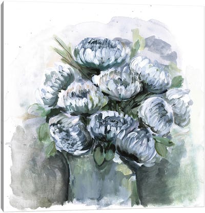 Potted Chrysanthemums Canvas Art Print