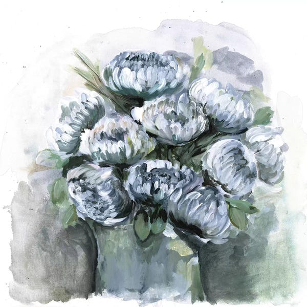 Chrysanthemums: Potted Chrysanthemums by Marcy Chapman