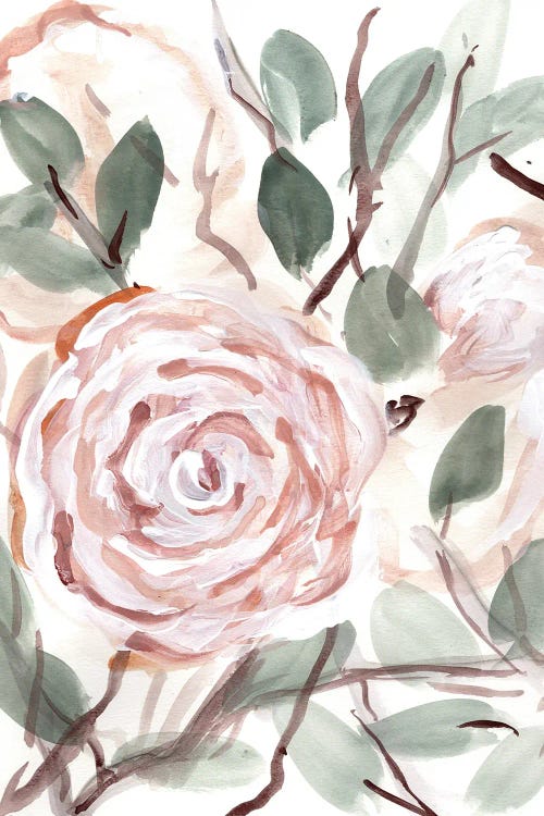 Farmhouse Bush Coral Pink II by Marcy Chapman wall art