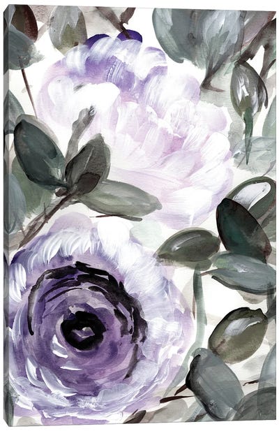 Farmhouse Bush Purple I Canvas Art Print