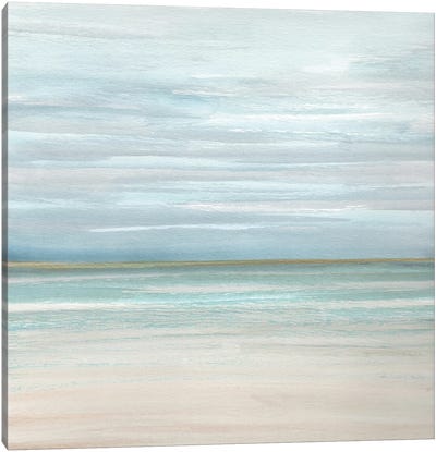 Blue Ocean Canvas Art Print - Coastal & Ocean Abstract Art