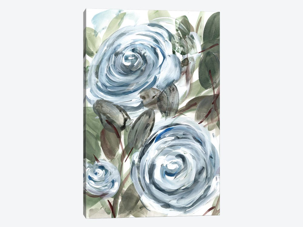 Farmhouse Rose Blue I by Marcy Chapman 1-piece Canvas Artwork