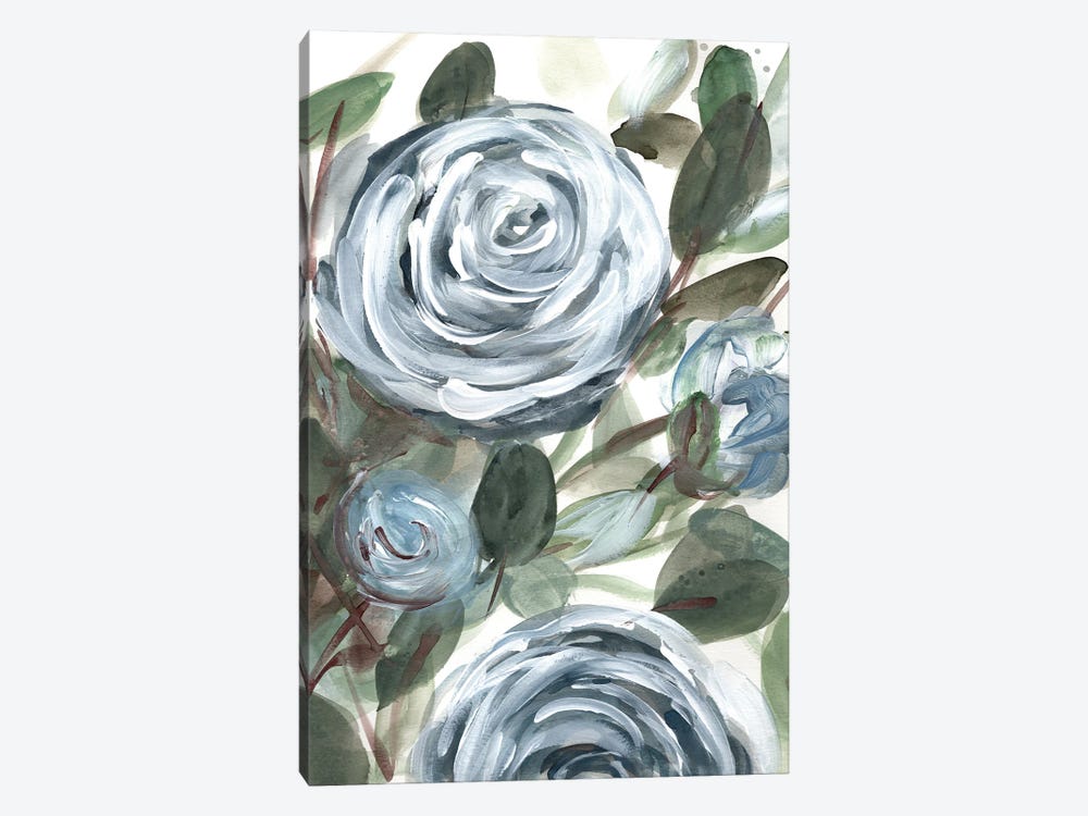 Farmhouse Rose Blue II by Marcy Chapman 1-piece Art Print