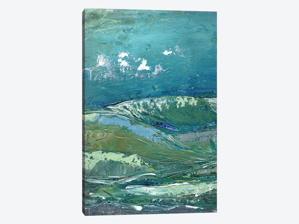 Blue Mountainscape I by Marcy Chapman 1-piece Canvas Print