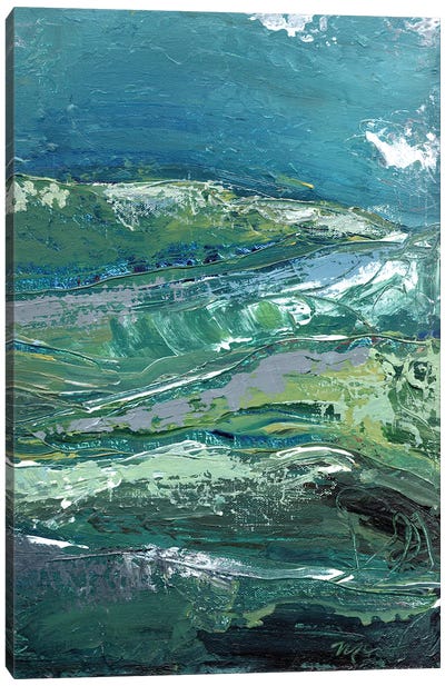 Blue Mountainscape II Canvas Art Print