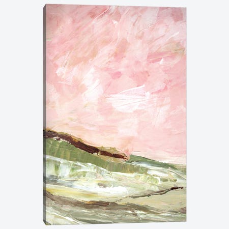 Green & Pink Hills I Canvas Print #CHP68} by Marcy Chapman Canvas Artwork