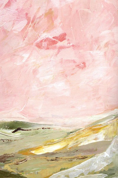 Marcy Chapman: Green & Pink Hills II by Marcy Chapman