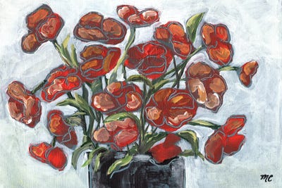Handpicked Poppies by Marcy Chapman art print