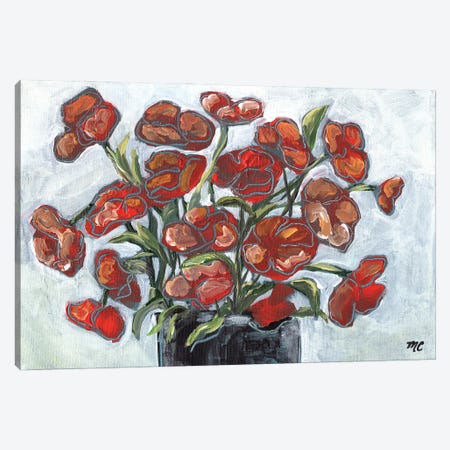 Handpicked Poppies Canvas Print #CHP77} by Marcy Chapman Canvas Art