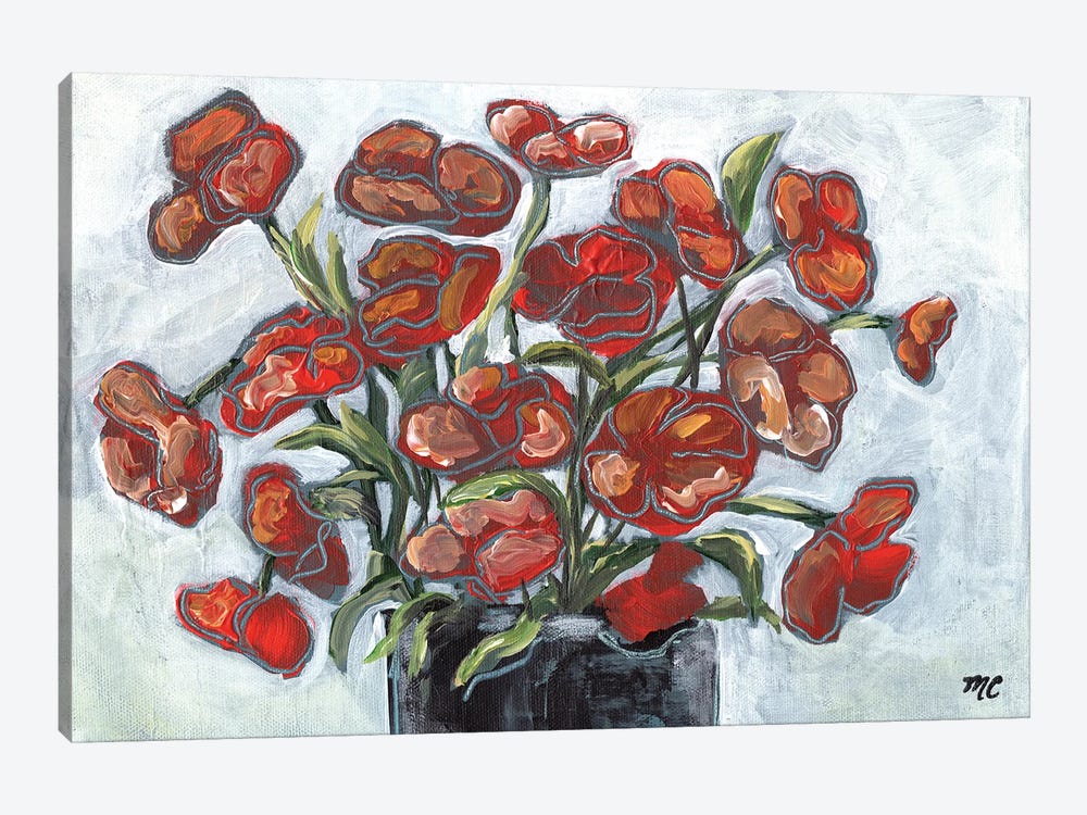 Handpicked Poppies by Marcy Chapman 1-piece Art Print