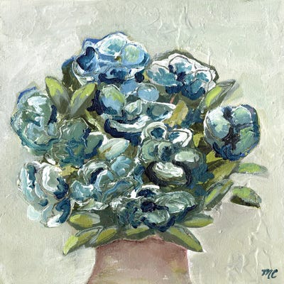 Vase of Blues by Marcy Chapman art print