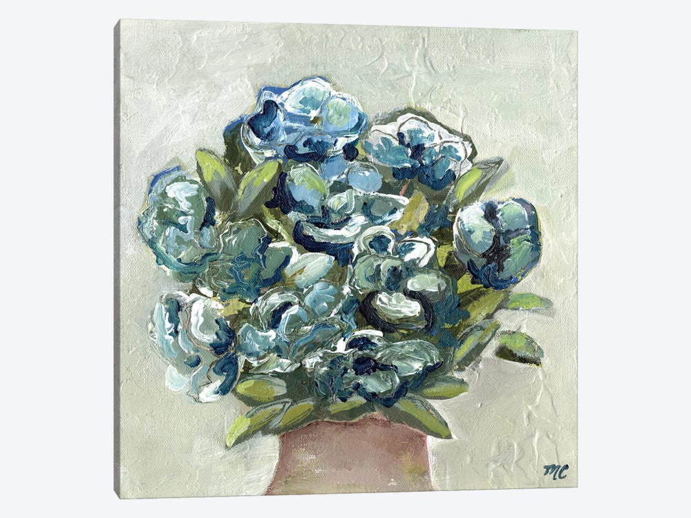 Vase of Blues by Marcy Chapman 1-piece Art Print