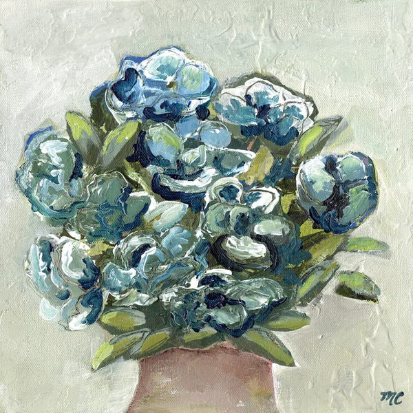 Marcy Chapman: Vase of Blues by Marcy Chapman