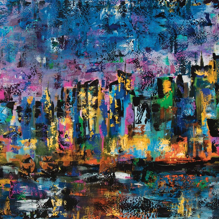 New York Abstract by Marcy Chapman wall art