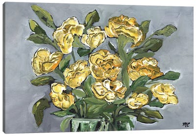 Yellow Farmhouse Bouquet Canvas Art Print