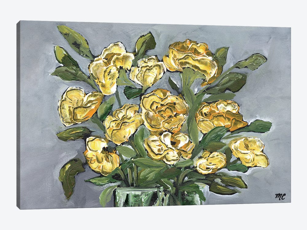 Yellow Farmhouse Bouquet by Marcy Chapman 1-piece Art Print