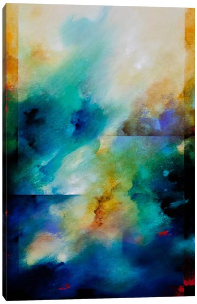Aqua Breeze Canvas Art Print - Contemporary Décor
