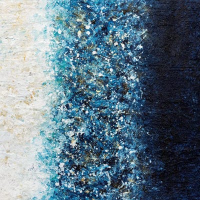 Sapphire Blaze by Nikki Chauhan metal wall art