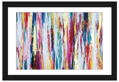 Thoughts Full of Colors Paper Art Print - Abstract Art
