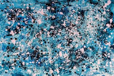 Blue Crush by Nikki Chauhan multi panel art