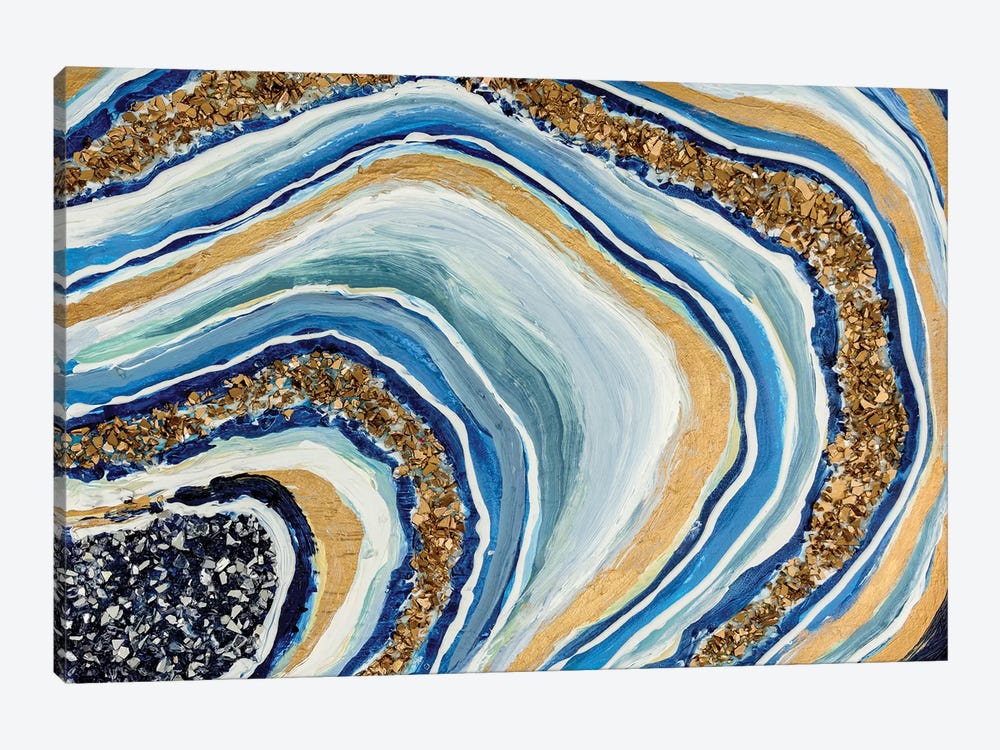 Blue Geode by Nikki Chauhan 1-piece Art Print