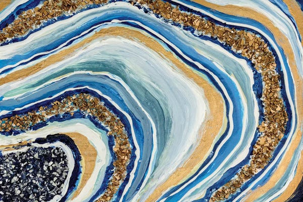 Refreshing Workspace: Blue Geode by Nikki Chauhan