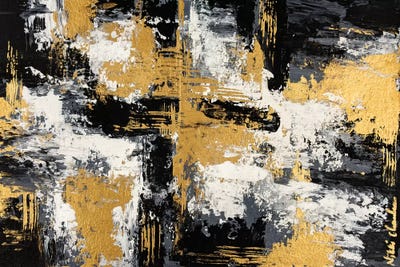 Black & Gold II by Nikki Chauhan metal wall art