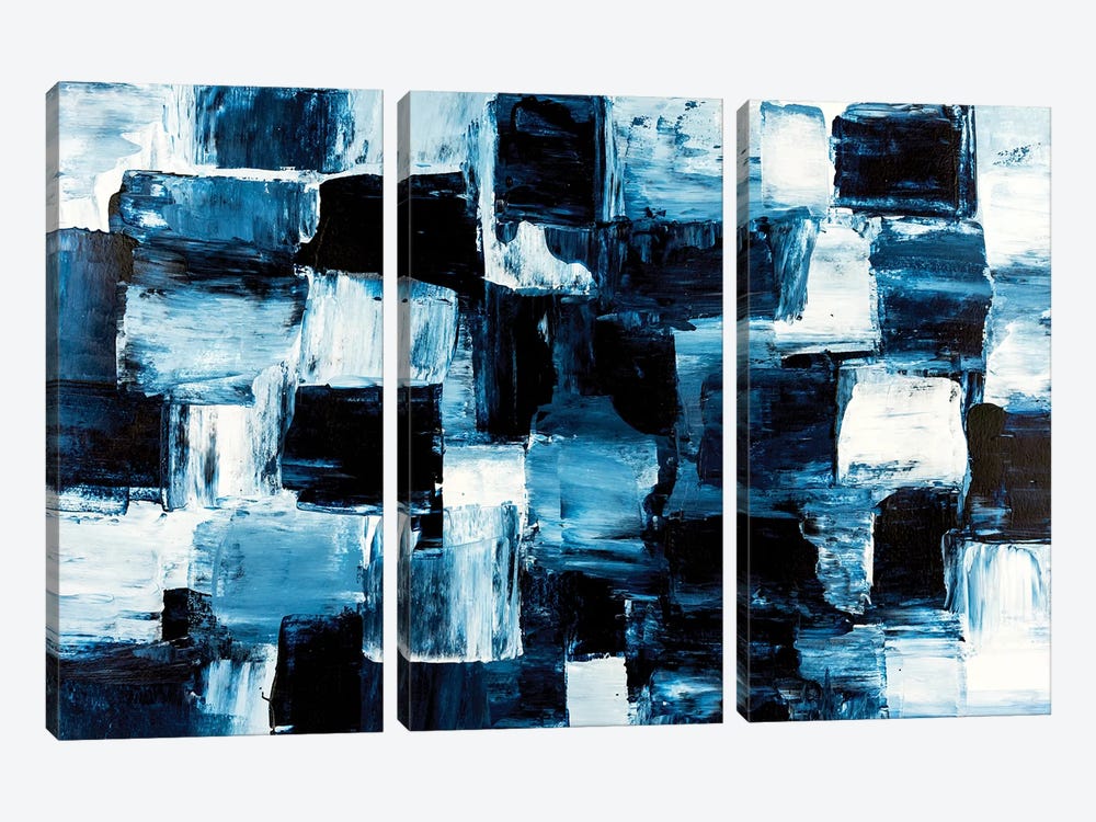 Block Matrix by Nikki Chauhan 3-piece Art Print
