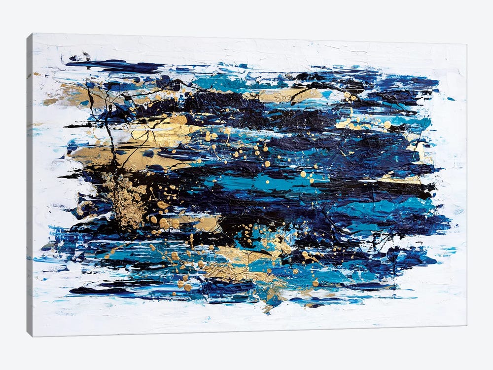 Blue Tide by Nikki Chauhan 1-piece Canvas Art Print
