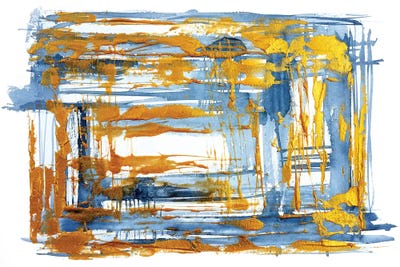 Freezing Gold by Nikki Chauhan metal wall art