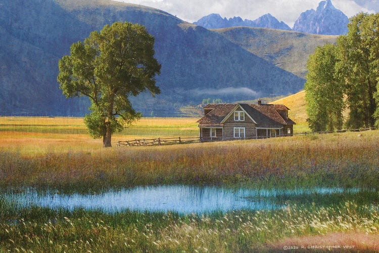 Miller House Grand Tetons by Christopher Vest wall art