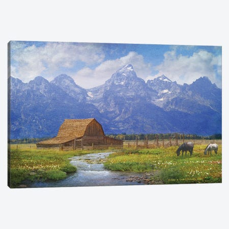 Moulton Barn Canvas Print #CHV15} by Christopher Vest Canvas Wall Art