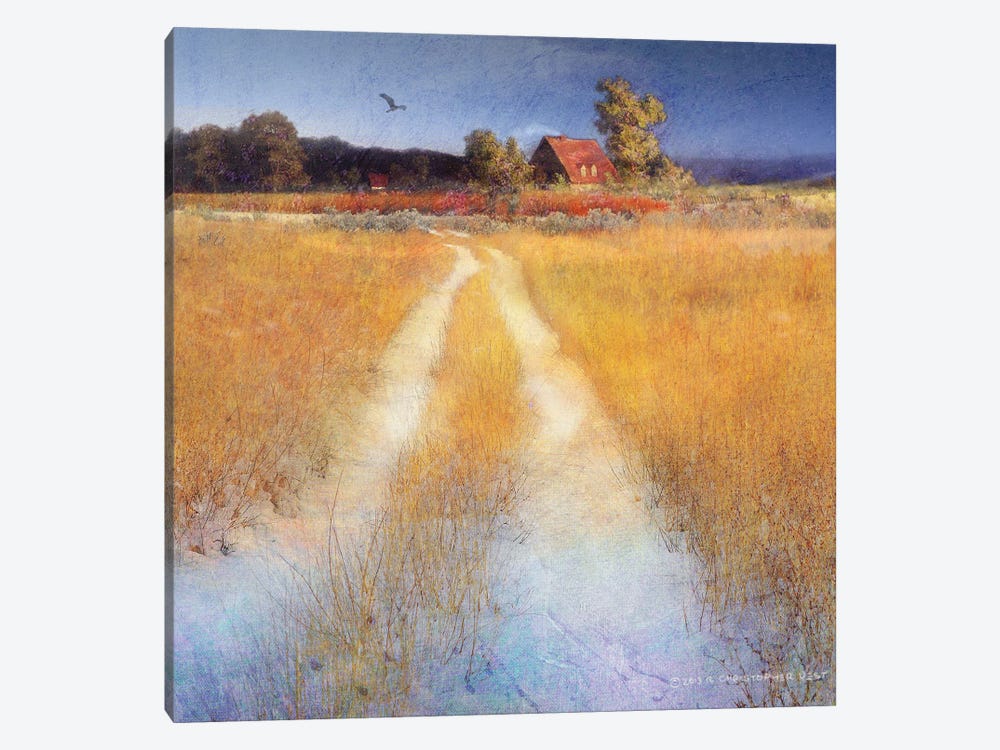 Yellow Road by Christopher Vest 1-piece Art Print
