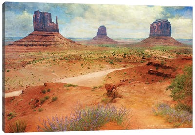 Golden Road I Canvas Art Print