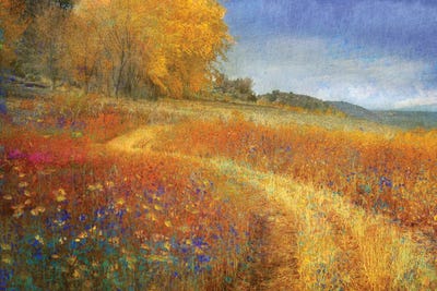 Ellow Trees Willows by Christopher Vest metal wall art