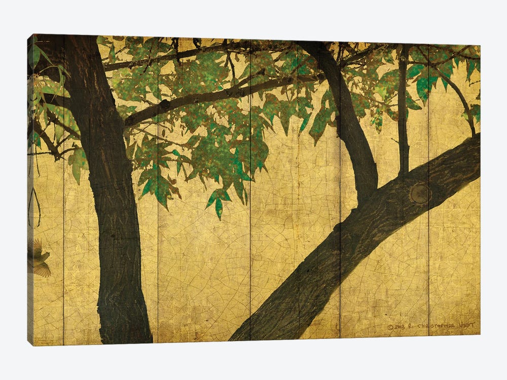 Goldleaf Branches by Christopher Vest 1-piece Canvas Art