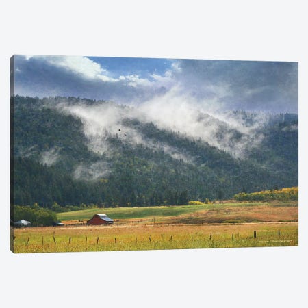 Clouds On The Hill- Idaho Farm Canvas Print #CHV74} by Christopher Vest Canvas Artwork