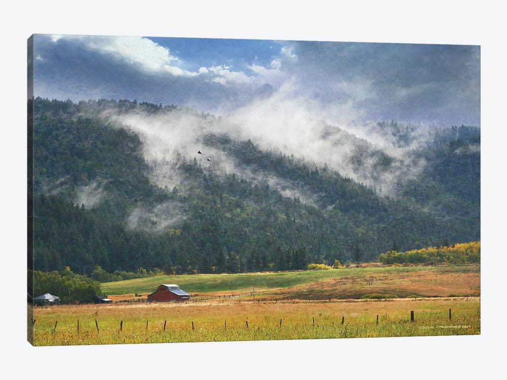 Clouds On The Hill- Idaho Farm by Christopher Vest 1-piece Canvas Artwork