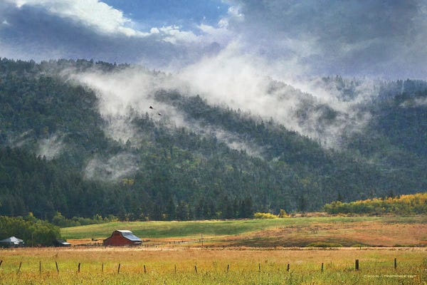 Idaho: Clouds On The Hill- Idaho Farm by Christopher Vest