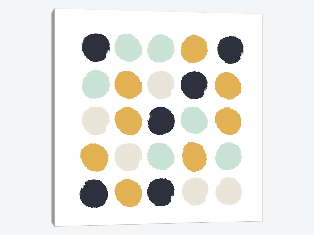 Tinsley Dots by Charlotte Winter 1-piece Canvas Art Print