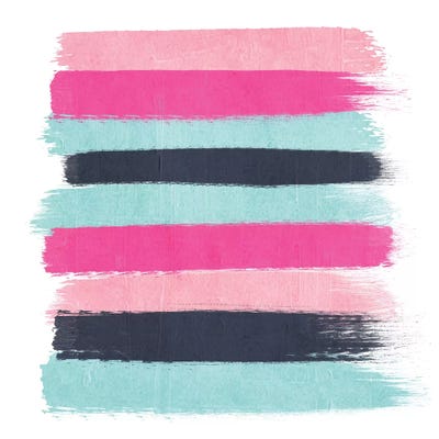 Vivi Stripes by Charlotte Winter metal wall art