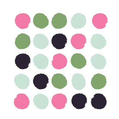 Cass Dots by Charlotte Winter canvas print