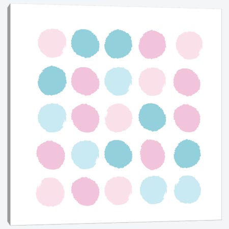 Danni Dots Canvas Print #CHW24} by Charlotte Winter Canvas Wall Art