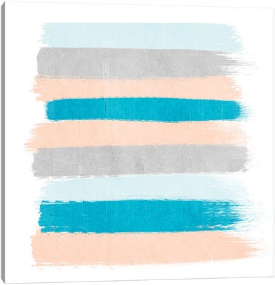 Freya Stripes Canvas Art Print - Stripe Patterns