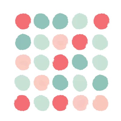 Joro Dots by Charlotte Winter framed canvas print